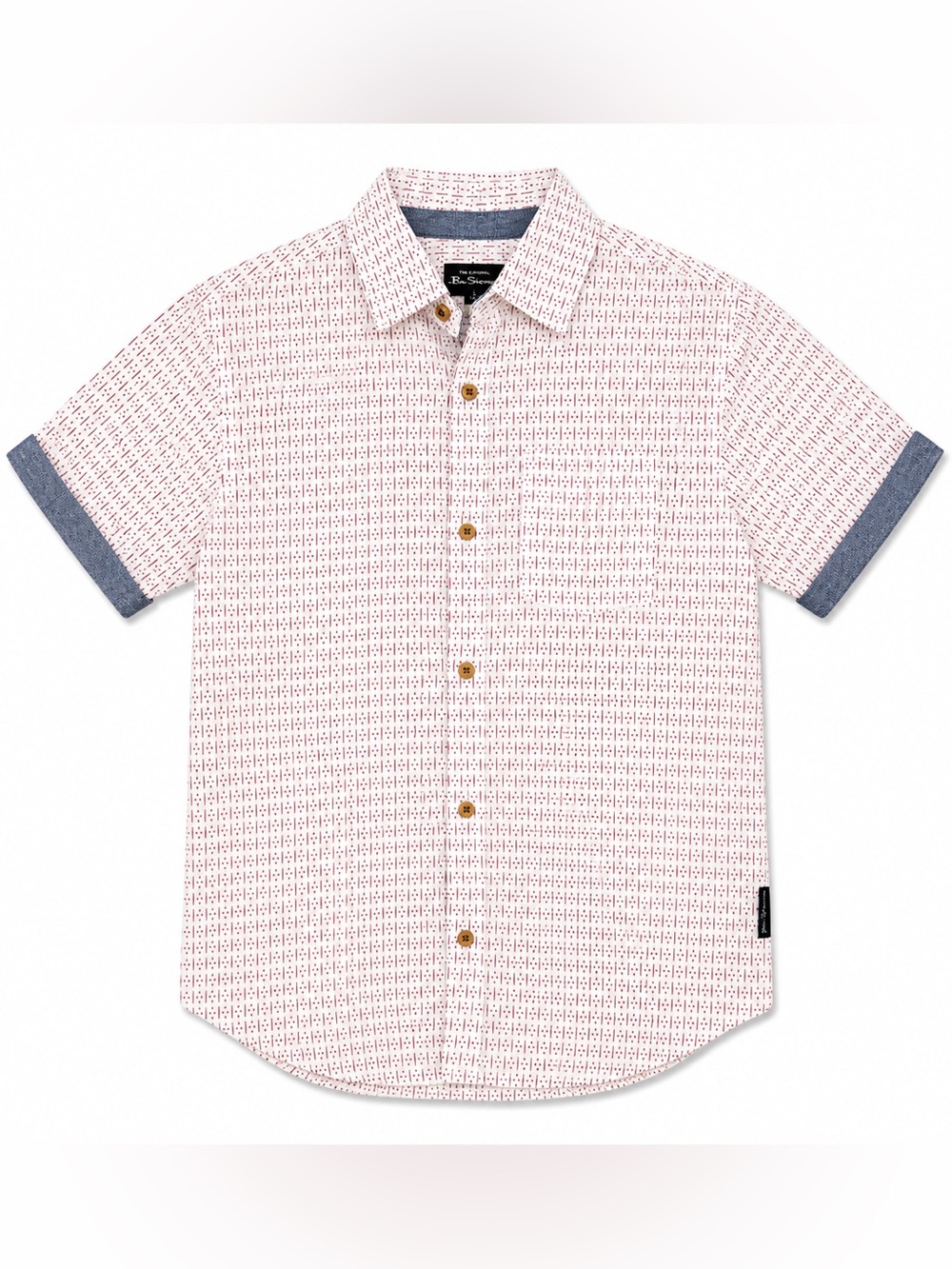 👕 Ben Sherman Kids Short Sleeve Button Down | Size 7 | NWT